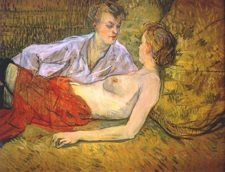 Henri de toulouse-lautrec The Two Girlfriends Norge oil painting art
